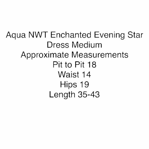 Aqua Star Dress Women's Black One Shoulder Enchanted Fit Flare size Medium NWT - Picture 9 of 15